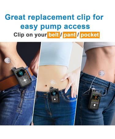 iGuerburn Belt Clip for Medtronic MiniMed Insulin Pumps - Orange (770G, 670G, 780G, 630G, 640G) - Buy Online on GoSupps.com