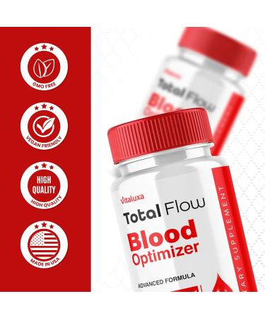 Total Flow Blood Balance TotalFlow Blood Support Capsules Supplement Advanced Formula All Natural Optimizer Maximum Strength Daily Health Wellness TotalFlo Premium Blend Pills (60 Capsules) - Buy Online on GoSupps.com
