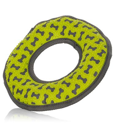 Knuffelwuff Dog toy Frisbee made of rubber and fabric - handy tooth -friendly and binding strengthening - ideal for play and conditioning training for all big & small dogs BPA -free - Buy Online on GoSupps.com