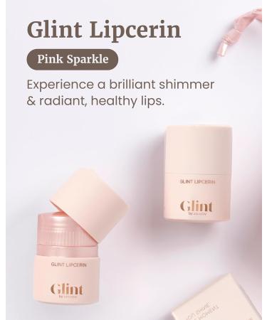 Glint Lipcerin Pink Sparkle 0.5fl oz | 5-in-1 Hydrating Lip Care Gloss Balm - Plumping Shea Butter Formula for Chapped & Damaged Lips | Korean Skin Care - Buy Online on GoSupps.com