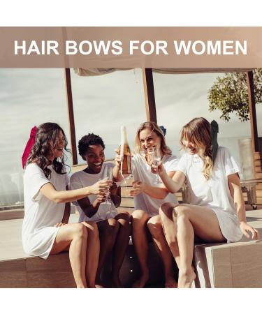 4 Pcs Satin Hair Bows Clips for Women Big Silky Satin Bowknot Hair Clip Large Bow Long Tail Hair Bow Ribbons Hair Barrettes for Girls Gifts Hair Accessories for Party - Buy Online on GoSupps.com