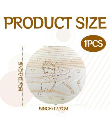 Naoketent Tooth Box for Kids - Personalized Milk Teeth Storage | Perfect Gift for Girls | Premium Wooden Tooth Cup - Buy Online on GoSupps.com