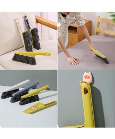 NEDLON Mini Dustpan and Brush Set Portable Cleaning Dust Hand Broom Bench Bricklayers Brushes for Clean Bed Sofa Desktop Drafting(Color:Gray) Grey - Buy Online on GoSupps.com