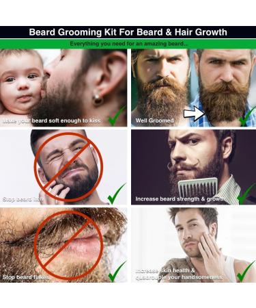 Beard Club Grooming Kit for Men - Beard Growth Kit with Balm, Shampoo, and Comb - Mens Grooming Set - Ideal Gift for Men - Buy Online on GoSupps.com