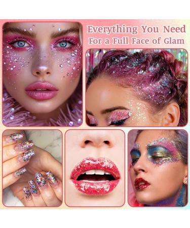  AYBUY AYBUY Face Glitter Gel Hair Glitter Body Glitter Gel Liquid Glitter Gel for Face and Lip Cosmetics - Buy Online on GoSupps.com