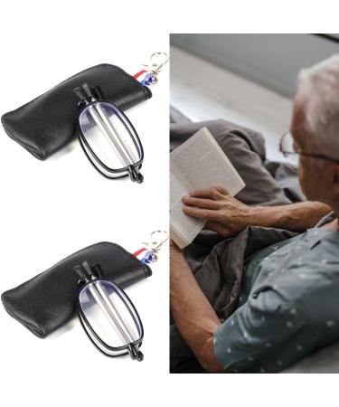 VANANA Foldable Blue Light Blocking Reading Glasses - Telescopic Readers with Portable Zipper Bag & Keychain - 2 Pairs 2.5x - Buy Online on GoSupps.com