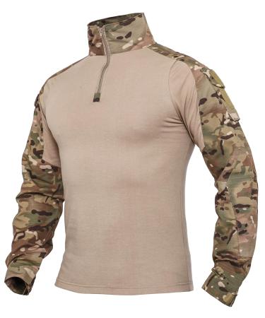 XKTTAC COMBAT SHIRT with 2-4 bags men military equipment security clothing outdoor police shirt Bundeswehr Pullover paintball airsoft multicam flocking tartarn tactical b-cp/2 pockets L