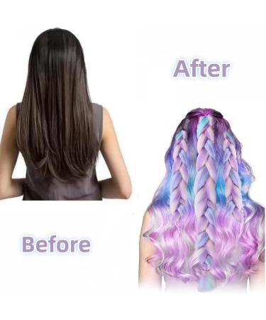 Rainbow Hair Extensions For Braiding Rainbow Braiding Hair Pink And Blue Hair Extensions Mermaid Hair Extensions Hair For Braiding Colourful Hair Extensions For Braiding Color Braiding Hair Extensions - Buy Online on GoSupps.com
