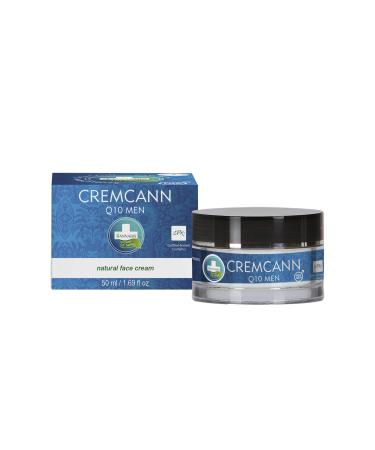 CREMCANN Q10 MEN All-Natural Moisturizing Men's Face Cream with Organic Hemp and Coenzyme Q10 for Sensitive Skin 1.7 oz