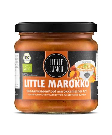 Little Lunch Bio stew Little Morocco |Chickpea stew vegetable stew |350ml |100% organic quality |Vegan |Lactose -free |Sugar -free |No artificial additives |Without flavor enhancers Little Morocco 350 ml (1 Pack)