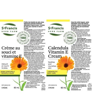 Calendula Vitamin E Cream(60mL) Brand: St Francis - Buy Online on GoSupps.com