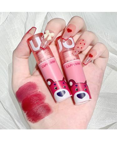 Dulele 3PCS Matte Velvet Liquid Lipstick Set | Long-Lasting Cute Bear Lip Gloss & Stain | Non-Stick 24 Hour Lip Makeup for Girls - International Shipping - Buy Online on GoSupps.com