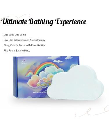 Organic Natural Bath Bomb Cloud-Shaped Rainbow Fizzies with Multi-Colour Effects Vegan-Friendly for Moisturizing Spa Baths Strawberry Fragrance - Buy Online on GoSupps.com