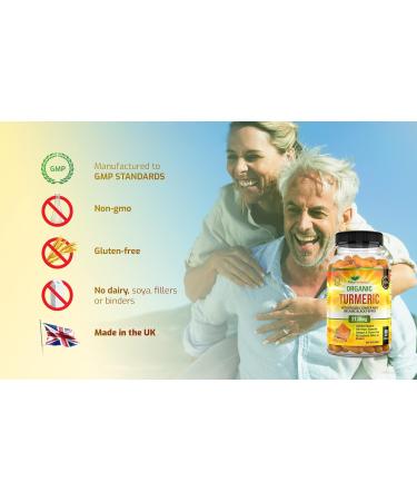 Organic Turmeric Curcumin 2130mg with Ginger & Black Pepper - 180 Vegan Capsules - High Strength Supplement - Buy Online on GoSupps.com
