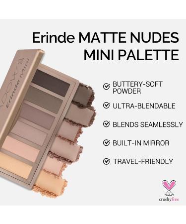 bark Erinde Matte eyeshadow palette 6 colors nude eyeshadow palette 16H waterproof with mirror and vegan highly pigmented eyeshadow palette for longlasting makeup look - Buy Online on GoSupps.com