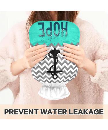 Naanle Nautical Anchor Hot Water Bottle 2L | Transparent Large Hot Bottle for Bed & Feet | Pain Relief Heat & Cold Therapy - Buy Online on GoSupps.com