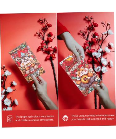 ABOOFAN 18pcs Year of The Tiger Red Envelope 2022 Hong Bao Envelope 2022 Money Envelopes Spring Festival Hongbao Lucky Gift Envelopes Tigers Year Red Pockets Universal Money Bag Paper - Buy Online on GoSupps.com