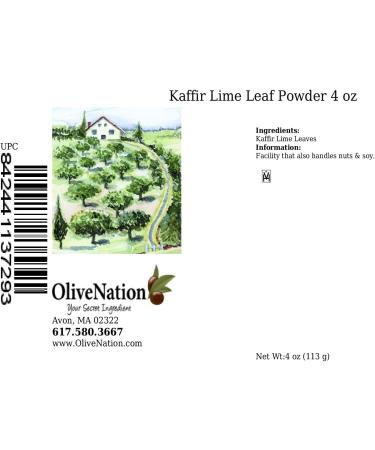 Kaffir Lime Leaf Powder 4 oz by Olivenation - Buy Online on GoSupps.com