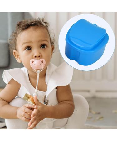 Denture Box Retainer Case Denture Storage Bath Box Denture Holder Box Cleaning Box Lightweight and Portable Cleaning Box with Filter (M Blue) M Blue - Buy Online on GoSupps.com
