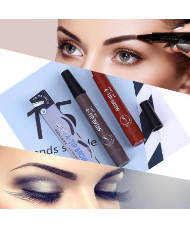 Waterproof Microblade Eyebrow Tattoo Pen - Black Brow Pencil with Micro-Fork Tip for Natural Looking Eyebrows - Gift Included - Buy Online on GoSupps.com