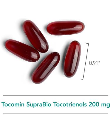 Nutricology Tocomin SupraBio Tocotrienols 200 mg Supplement - Tocotrienols Vitamin E for Men & Women Palm Tocotrienol Complex Supports Optimal Absorption Softgels - 120 Softgels - Buy Online on GoSupps.com