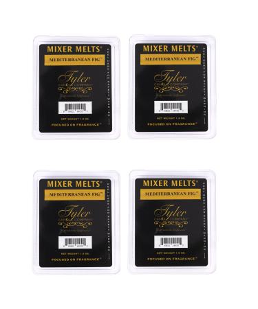 Tyler Candle Company Mediterranean FIG 1.9 Ounce Scented Mixer Wax Melt Cubes for Tart Burner Pack of 4