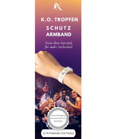 K.O.Drops Protective Bracelet (12 Pack) - Xantus Safety for Parties Events Festivals & Birthdays - International Shipping - Buy Online on GoSupps.com