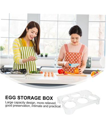 Artibetter 3pcs Egg Storage Box Fridge Organizer Drawer Egg Cartons Egg Cups Grids Accessories Refrigerator Pp Assorted Colorx3pcs 14.8x9.7x2cmx3pcs - Buy Online on GoSupps.com