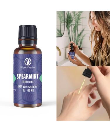 Premium Spearmint Essential Oil 30ML - 100% Pure & Undiluted - Ideal for Aromatherapy Diffusers & Massage - International Shipping Available - Buy Online on GoSupps.com
