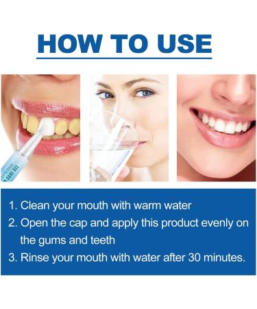 HEXEH Taileden Gum Therapy Gel - Gum Therapy Gel for Recessed Gums Taileden Gum Care Gel Gum Shield Therapy Gel Taileden Gum Gel Teeth Whitening Essence Pen (2pcs) - Buy Online on GoSupps.com