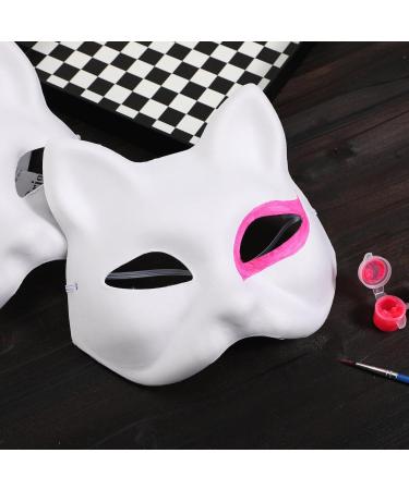 Buy Holidyoyo Unmalte Cat Masks - 30 Blank Half Masks for DIY Halloween & Parties | Customizable Paintable Masquerade Masks - Buy Online on GoSupps.com