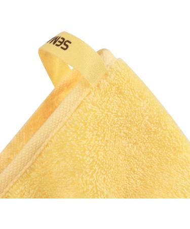 SEMAXE 12-Pack Yellow Cotton Washcloths Set - Soft & Absorbent Face Towels for Hotel, Spa, Bathroom - Fingertip Towels - Buy Online on GoSupps.com