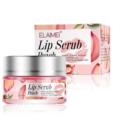 Peach Lip Care Set: Lip Scrub, Lip Sleeping Mask, Lip Treatment - Moisturizing, Repairing, Overnight Lip Balm for Chapped Skin - Buy Online on GoSupps.com