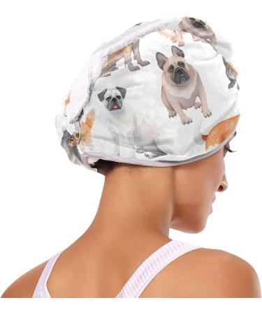 Super Absorbent Dog Breeds Hair Towel 2 Pack | Quick Dry Hair Turbans for Women & Girls - Perfect for Pet Grooming - Buy Online on GoSupps.com