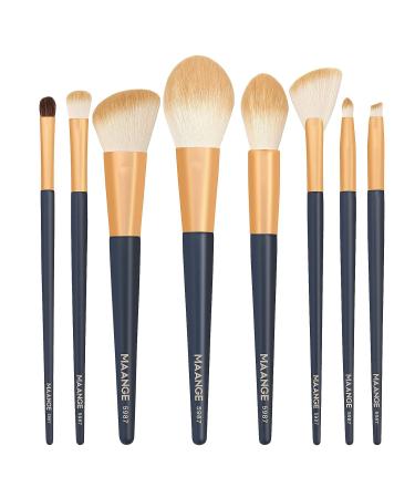 MAANGE Premium Synthetic Makeup Brush Set - Professional Blush & Contour Kit (Blue) | International Shipping - Buy Online on GoSupps.com
