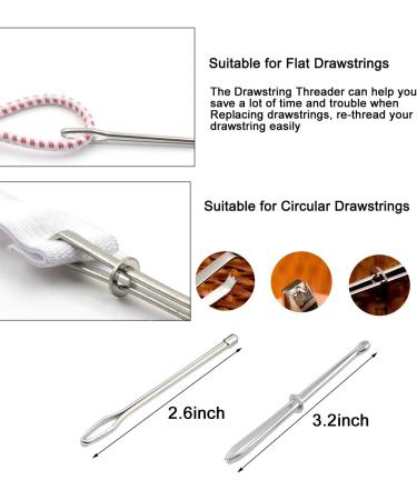 8pc Drawstring Cord Replacement Set for Sweatpants, Shorts, Jackets - Easy Threaders Included - Buy Online on GoSupps.com