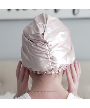 100% Mulberry Silk Sleep Cap | Breathable 2-Layer Night Bonnet for Haircare | Pink Nightcap - Buy Online on GoSupps.com