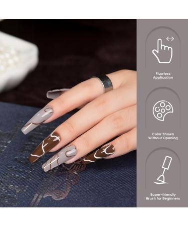 MAYCHAO 15ML Gel Nail Polish 1Pc Taupe Gel Polish Soak Off UV LED Nail Polish Nail Art Starter Manicure Salon DIY at Home 0.5 OZ - Buy Online on GoSupps.com