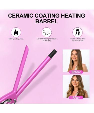 DAN Technology Small Ceramic Curling Wand - Adjustable Temperature for Tight Curls on Short & Long Hair (3/8 Inch 10MM) - Pink - Buy Online on GoSupps.com