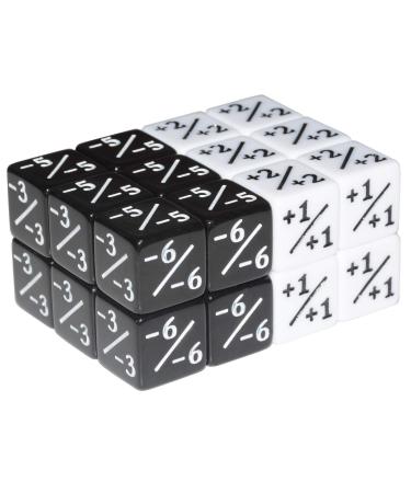 Six Sided Dice Set, 24Pieces Counter Dice Token Dice Tracking Counter for MTG CCG Card Gaming