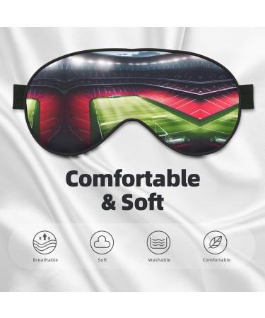 Stadium Football Eye Mask - Comfortable Sleep Aid with Adjustable Strap for Travel & Meditation - Full Coverage Blindfold - Buy Online on GoSupps.com