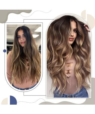 Shop Laavoo Invisible Tape Extensions Real Hair Ombre Brown (Darkest to Medium Light) | 45cm 50g 20pcs - Effortless Glamour - Buy Online on GoSupps.com
