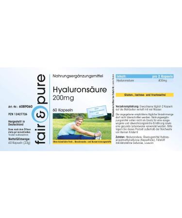 Fair & Pure - Hyaluronic acid 200mg high dose - 60 capsules - Buy Online on GoSupps.com