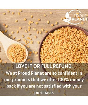 Organic Fenugreek Powder 16oz - Health Skin & Hair Methi Seeds Powder - Non GMO & Gluten Free - USDA Certified by Proud Planet - Buy Online on GoSupps.com
