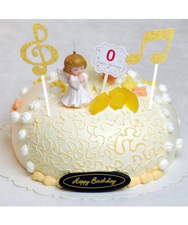 Hear the Celebration - Healifty 6pcs Music Symbols Cake Toppers for Birthday Parties - Elegant Gold Picks for Cake Decor - Buy Online on GoSupps.com