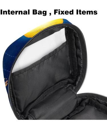 Menstruation Pad Bag with Zipper - Stylish Sun & Galaxy Collection for Women & Girls | Tampons & Napkin Storage - Buy Online on GoSupps.com