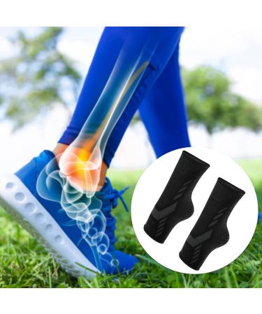 VOCOSTE Ankle Brace Support Sleeve & Wrap for Exercise | Size M Black - International Shipping Available - Buy Online on GoSupps.com