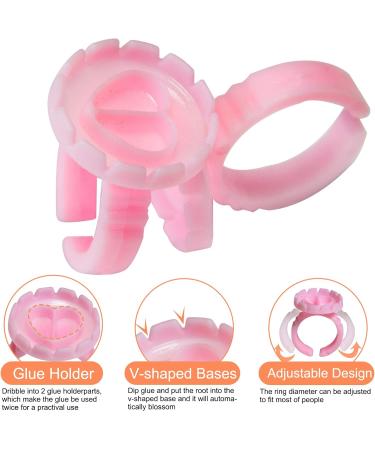 100 Pi ces Colle Bagues Support Colle Cils Tasses Anneaux Colle Bagues En Plastique Pour Extension Cils Jetables Anneaux D'extension Cils Anneau Colle Pour Tatouage Pigment Extensions Cils - Buy Online on GoSupps.com