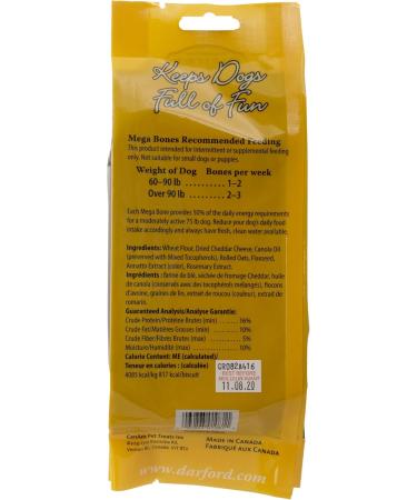 Darford Mega Cheddar Cheese Bone (Value Pack of 10 / 199g Bones) - Buy Online on GoSupps.com