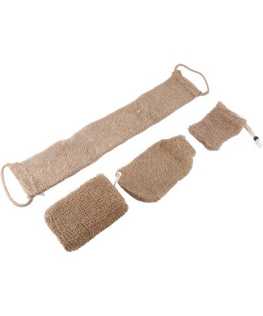 Exfoliating Jute Bath Sponge & Back Scrubber - Body Scrubbers for Dead Skin Removal | International Shipping Available - Buy Online on GoSupps.com